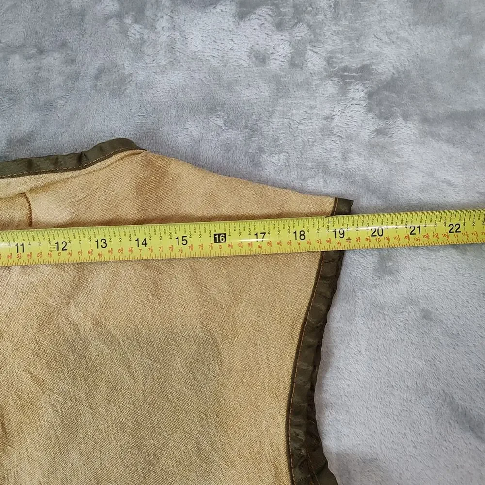 VTG 60s SafTBak hunting/shooting outdoors tan canvas zip up vest mens XXL - Picture 9 of 9
